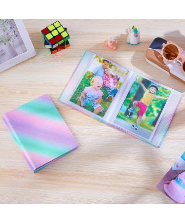 Basumee Small Photo Album 15x10CM - Holds 52 Photos, Ideal for Baby Kids Birthday, Family Anniversary - Purple Blue, 2 Pcs - Buy Online on GoSupps.com