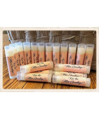 20 KISS THE MISS GOODBYE Chardonnay Lip Balms - Perfect Favors for Bridal Showers & Bachelorette Parties - Buy Online on GoSupps.com