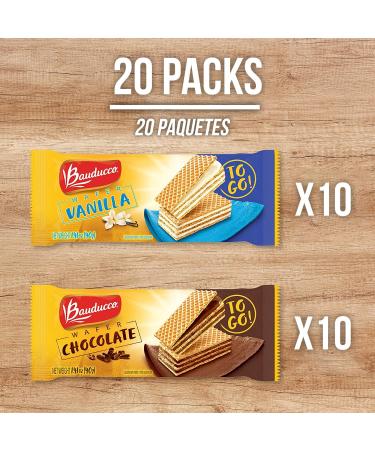 Bauducco Chocolate & Vanilla Wafer Cookies - 3-Layer Creamy Delight 28.2oz (Pack of 20) - Buy Online on GoSupps.com