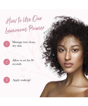 100% PURE Luminous Face Primer - Illuminating Makeup Base & Moisturizer | Anti-Aging Antioxidants | Glowy & Long-Lasting | Pore Diminishing Cosmetics | Flawless Hydration - 1 oz - Buy Online on GoSupps.com