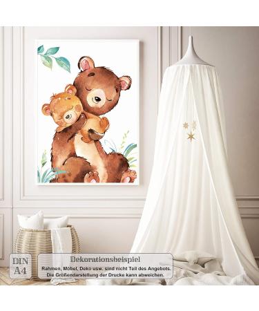 Lalelu Prints - Children's Room Decor | Forest Animals Poster Set of 6 (DIN A4 Unframed) - Buy Online on GoSupps.com