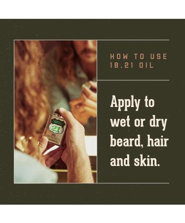 18.21 Man Made OIL - Spiced Vanilla Beard Hair & Skin Oil 500ml | Premium International Shipping - Buy Online on GoSupps.com