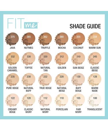 Maybelline Fit Me Matte + Poreless Pressed Face Powder Makeup Java 1 Count - Pack of 2 | Long-lasting Formula for Flawless Skin - Buy Online on GoSupps.com