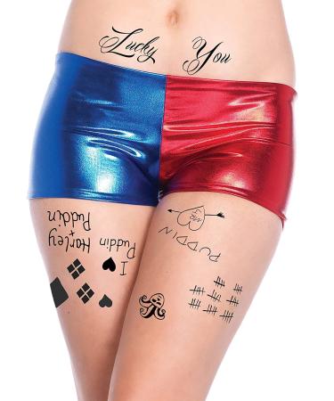 HQ Professional Temporary Tattoos Sheet - Face, Waist, & Leg Tats - 16 Total - Buy Online on GoSupps.com