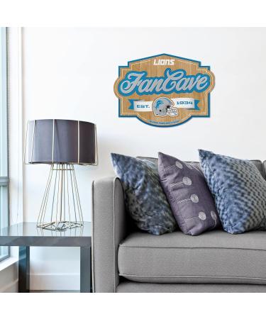 YouTheFan NFL Detroit Lions Fan Cave Sign - Perfect Decor for Lions Fans | Shop Internationally - Buy Online on GoSupps.com