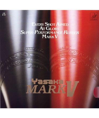Yasaka Belag Mark V 2.3mm - Premium Red Table Tennis Rubber for Superior Spin & Control - International Shipping Available - Buy Online on GoSupps.com