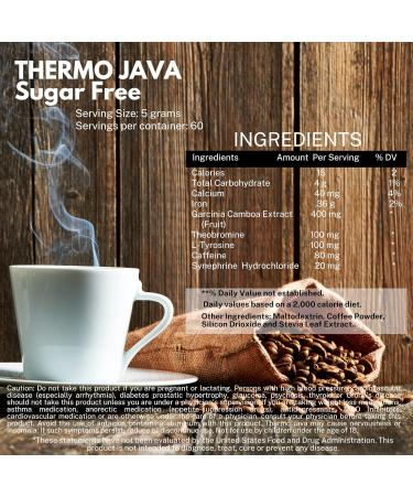 Omnitrition Thermo Java Sugar Free Drink Mix 10.6 oz - Energy-Boosting and Delicious - Buy Online on GoSupps.com