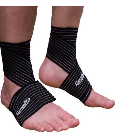 Captain Sports Long Elastic Compression Wraps - Ultimate Support for Knee Ankle Elbow & Wrist Joints - International Shipping Available - Buy Online on GoSupps.com