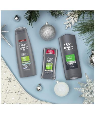 Dove Men+Care Limited Edition Holiday Grooming Gift Pack - Extra Fresh Body Wash, Antiperspirant, Shampoo+Conditioner (3 Count) - Buy Online on GoSupps.com