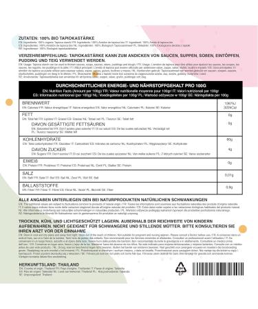 Organic Tapioca Starch 2kg | Pure & Natural Tapioca Flour | Vegan | From Organic Farming - Buy Online on GoSupps.com