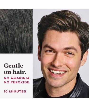 Just For Men Easy Comb-In Color Grey Hair Coloring for Men with Comb Applicator - Dark Brown A-45 (1 Count) - Buy Online on GoSupps.com