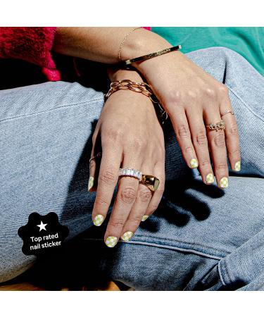 Green Checkered Nail Design Nail Polish Strips | Vegan & Cruelty-Free | No Dry Time & Long Lasting - Buy Online on GoSupps.com