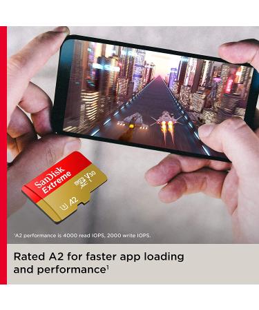 SanDisk 256GB Extreme microSDXC Memory Card - Up to 160MB/s, C10/U3/V30/A2, 4K, SDSQXA1-256G-GN6MA - Buy Online on GoSupps.com