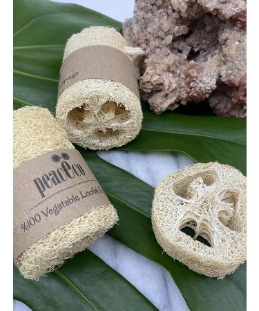 100% Natural Vegetable Loofah Sponge | Organic Exfoliating Scrubber | Eco-Friendly Daily Skin Care - Buy Online on GoSupps.com