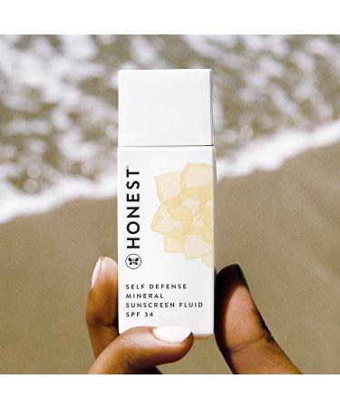 Honest Beauty Self Defense Mineral Sunscreen SPF 34 | Daily Face Sunscreen | Dermatologist Tested | Reef-Friendly - 1 fl. oz - Buy Online on GoSupps.com