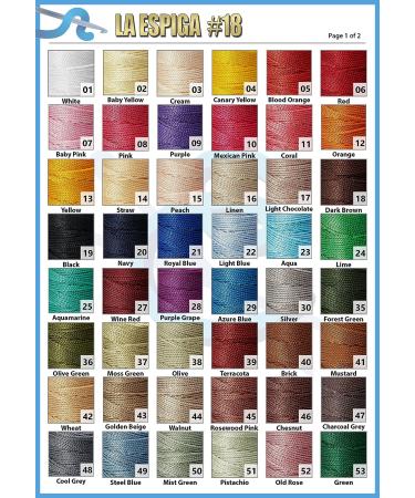 Espiga No.18 - 100% Nylon Omega String Cord for Knitting and Crochet | 01 White - Buy Online on GoSupps.com