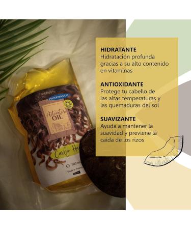 Made in France Professional Curl Activator Oil for Curly Hair AntiFluff Effect Ultra Moisturizing Conditioner & Softener 2000 ml - Buy Online on GoSupps.com