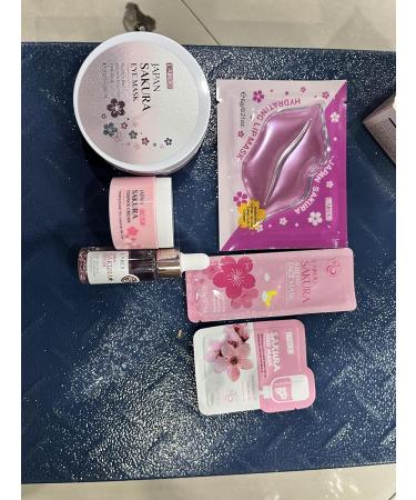 Cherry Blossom Skin Care Set - Complete Skincare Kits for Women & Girls | Japanese Skincare Gift Set with Serum Face Cream and Masks - Buy Online on GoSupps.com