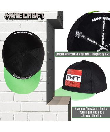 Minecraft Hat for Children | Black Pixelated Green Grid Cap with Logo | Perfect Accessories for Boys Ages 3+ - Buy Online on GoSupps.com