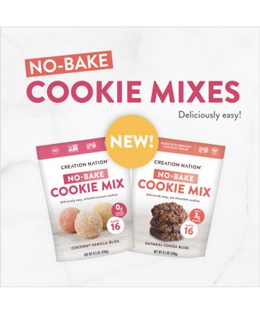 No Bake Oat Chocolate Cookie Mix 6pk - Makes 96 Gluten Free Cookies - Vegan, Dairy Free, Soy Free | Oatmeal Cocoa Bliss - Buy Online on GoSupps.com