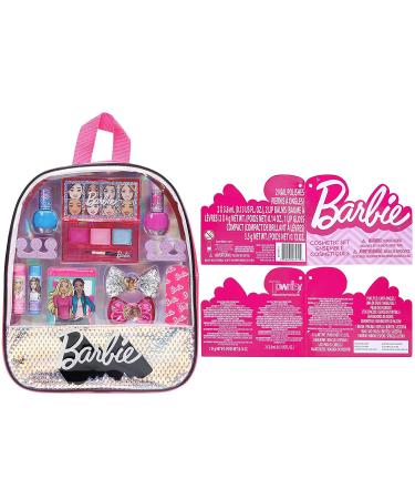 Barbie Townley Girl Makeup Backpack Set - Lip Gloss, Nail Polish, Hair Bow & More for Kids Ages 3+ | Perfect for Parties, Sleepovers & Makeovers - Buy Online on GoSupps.com