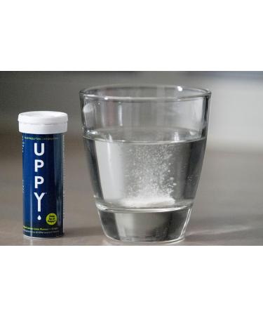 Uppy! Soluble Electrolyte Hydration Tablets Sampler Pack Original Lemon-Lime Plus Energizer Grapefruit-Lime-Caffeine for Travel Sports Party 20 Tablets (Pack of 2 x 10) Citrus with a hint of Ginger. Pack of 2 - Buy Online on GoSupps.com