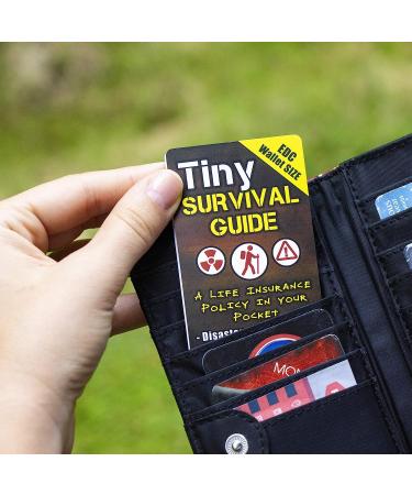 Tiny Survival Guide: Ultimate Disaster Emergency Pocket Handbook for First Aid - Fits in Wallet/Glove Box - 1 Compact Survival Micro Guide - Buy Online on GoSupps.com