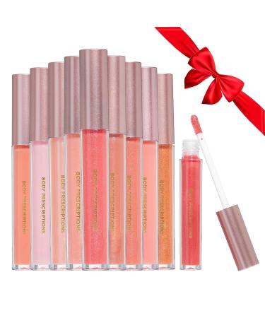 Body Prescriptions Lip Gloss Collection - 10 Shades Liquid Lip Makeup Set (2 ML Each) - Shop Now for Vibrant Lips - Buy Online on GoSupps.com