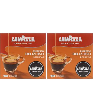 Lavazza A Modo Mio Caf Espresso Delizioso 16 capsules - Lot of 2 - Buy Online on GoSupps.com