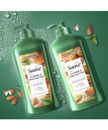 Suave Professionals Almond & Shea Butter Shampoo & Conditioner Set - 18 oz (2 Pack), Paraben & Dye-Free, Moisturizing Formula for Dry Hair - Buy Online on GoSupps.com