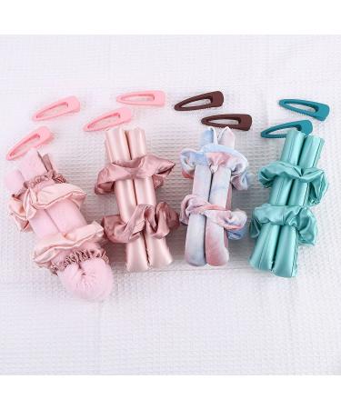 Black Heatless Curling Rod Headband for Long Hair | Overnight Curls with Silk Hair Ties - Buy Online on GoSupps.com