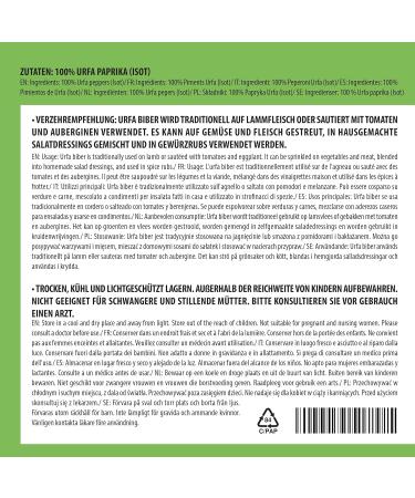 Isot Urfa Biber 500g - 100% Natural Paprika Flakes - Isot Biber Chili Flakes - Additive-Free Spice 1.1lb - Buy Online on GoSupps.com