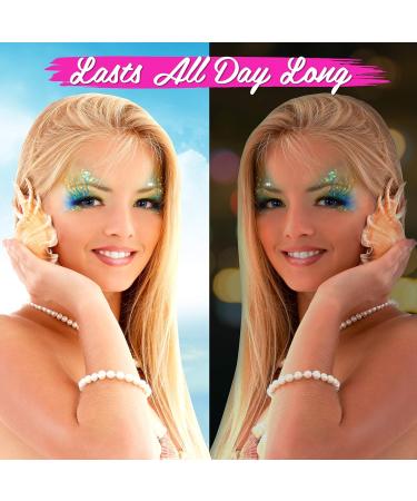 Buy Original Mermaid Glitter Eyeshadow Palette - 32 Colors 21 Pressed Glitters Waterproof & Long-Lasting Makeup for International Shipping - Buy Online on GoSupps.com