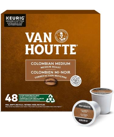 Van Houtte Colombian Medium Roast K-Cup Coffee Pods 48 Count For Keurig Coffee Makers & Vanilla Hazelnut Decaf K-Cup Coffee Pods 24 Count For Keurig Coffee Makers Colombian Medium + Coffee Pods 24 Count 1 Count (Pack of 48) - Buy Online on GoSupps.com