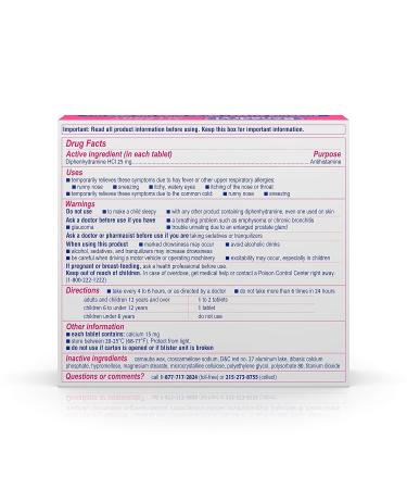 Benadryl Allergy Ultratab Tablets - 48ct - Fast Relief - 48 ea - Buy Online on GoSupps.com