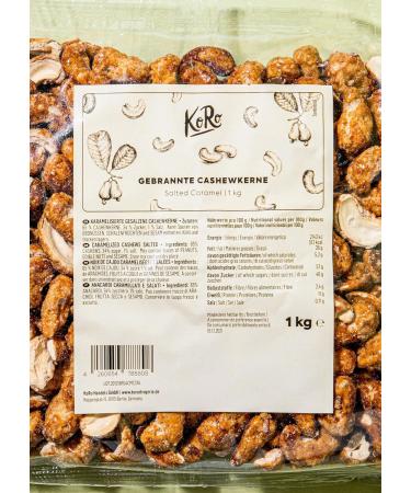 KoRo - Roasted Cashews Coated with Salted Caramel 12 x 1 kg - Tender whole cashews - Delicate salted caramel flavour - Convenient and value packaging - Buy Online on GoSupps.com