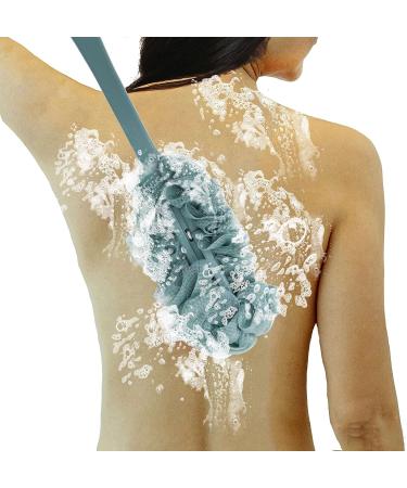 Prozklves Back Scrubber - Long Handle Exfoliating Shower Brush for Men & Women | Soft Nylon Mesh Back Cleaner (Green) - Buy Online on GoSupps.com