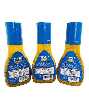 Yasou Original Greek Salad Dressing & Marinade 3-Pack - 27 Fl Oz (9 Fl Oz per Bottle) - Buy Online on GoSupps.com
