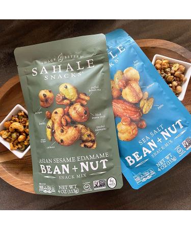 Sahale Snacks Sea Salt Bean & Nut Mix - 4 oz Snack | Healthy Gourmet Snack - Buy Online on GoSupps.com