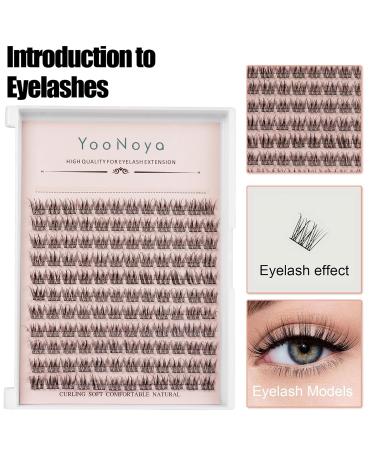 Buy Wispy Cluster Lashes - 144 Pcs 11mm Natural Individual Eyelash Extensions | C D Curl DIY | Super Thin Band - Buy Online on GoSupps.com