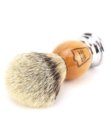 Parker 100% Silvertip Badger Men's Shaving Brush & Stand - Luxury Olivewood | International Shipping Available - Buy Online on GoSupps.com
