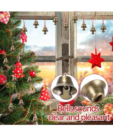200 Pcs Mini Bronze Decorative Bells - 16mm Vintage Craft Bells for Christmas DIY Craft & Decorations - Buy Online on GoSupps.com