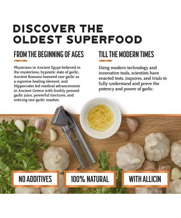 Pure Garlic Extract with Allicin - Immune Support Supplement - Vegan Friendly - 2 fl oz Bottle - Buy Online on GoSupps.com