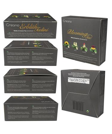 Creano 4 Tea Flowers Gift Box - Premium White & Green Tea Cup Set for International Shipping - Buy Online on GoSupps.com