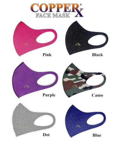 Buy Reusable Copper Black Cloth Face Mask | Comfortable & Cooling | Blocks UV for Adults - Buy Online on GoSupps.com