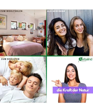 Herbalind Feel Good Herbal Pillows | Lavender Hop Pillows for Relaxation & Sleep | 100% Cotton Decorative Gift Pillow (20x30 cm)  - Buy Online on GoSupps.com