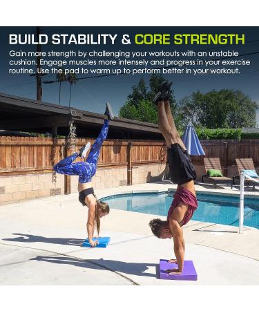 ProsourceFit XL Blue Exercise Balance Pad - 18.75 x 15 inches - Buy Online on GoSupps.com