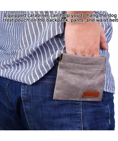 Buy Ouzhou 2-Piece Dog Treats & Training Bags | Free-Handed Feed Bag with Carabiner | Ideal for Walking & Training - Gray - Buy Online on GoSupps.com