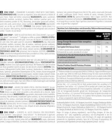 BioTechUSA Zero Syrup Sugar & Fat Free Sweetener Syrup 320 ml Strawberry - Buy Online on GoSupps.com