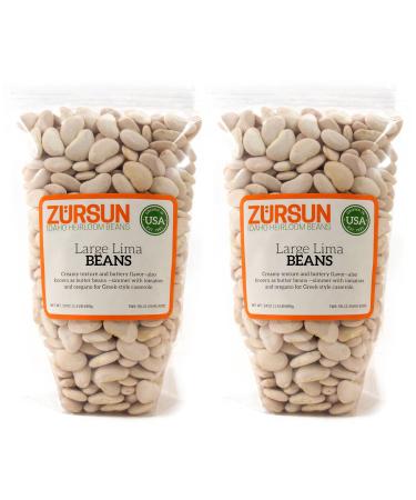 Zursun Heirloom Dry Large Lima Beans 24 oz each (2-Pack) - Buy Online on GoSupps.com